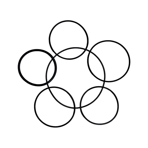 B & K Danco 5-5/8 in. D X 3-3/8 in. D Rubber O-Ring Assortment 6 pk 9D00010714 - main